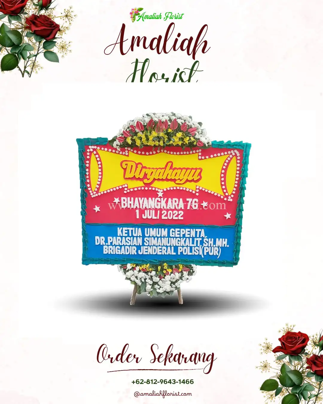 Papan Bunga HUT Ulang Tahun Tlogojati